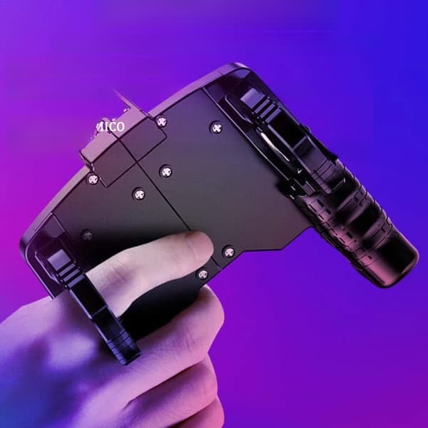 Rød Blå 3D Mobil Spillkontroller, Bluetooth 5.0 Joystick, Kompatibel med iOS og Android, Uttrekkbar Gamepad