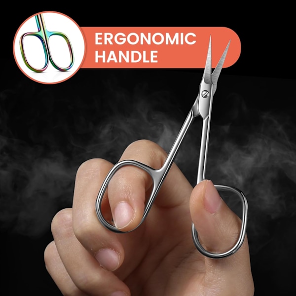 Böjda Nagelsaxar - Precisionsmanikyr Saxar Nagelsaxar, Nagelsaxar för Kvinnor - Regnbåge