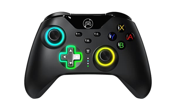 Svart Trådlös Bluetooth-spelkontroll, kompatibel med Switch-konsol, makrofunktion, vibration och väckning