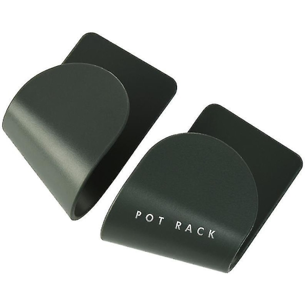 Väggmonterad Grytlock Stativhållare 5st Plast Grytlockshållare Självhäftande (svart)