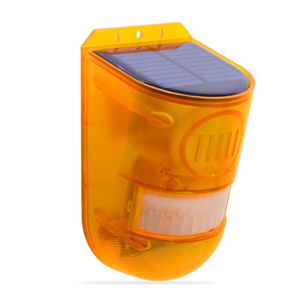 Solar Alarm Sirene Lampe Sikkerhedsalarm, 1/2 Pakke 129dB Advarsel Højt Sirene Lys Energibesparende IP65 Vandtæt Pir LED Bevægelsessensor Blinker for Outdo