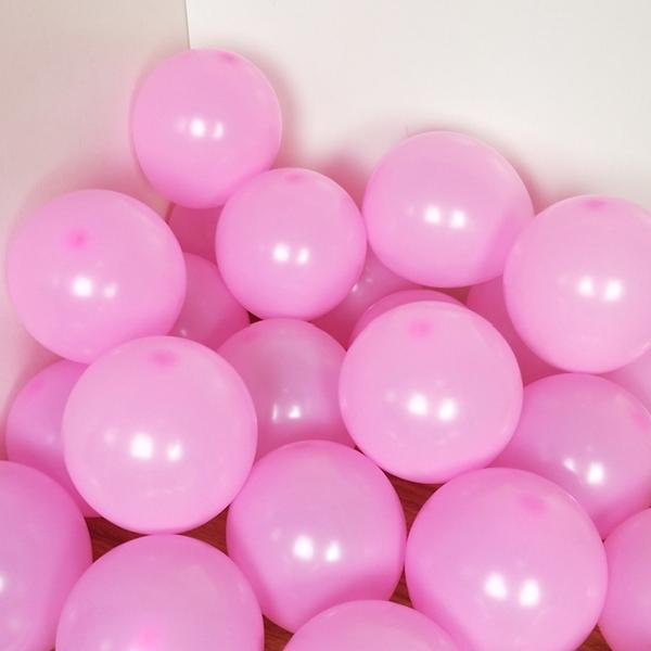 100 stykker matte balloner 5 tommer matte latexballoner Bryllupsfødselsdagsdekoration runde balloner (tilfældig farve)