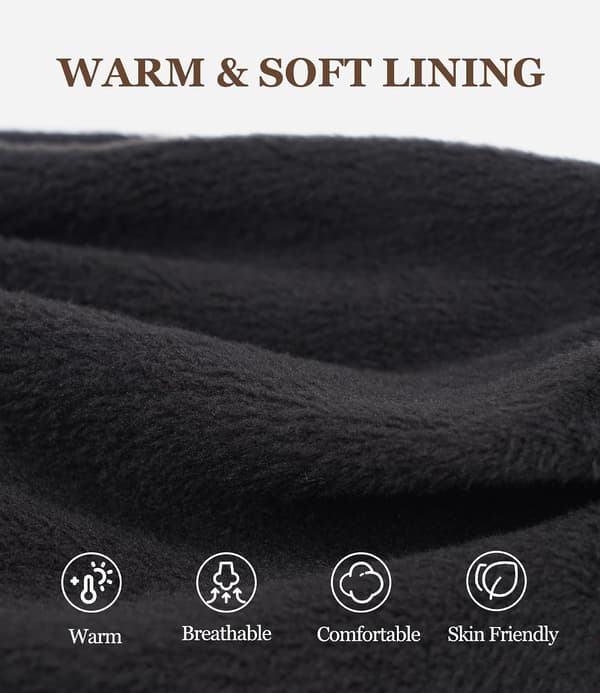 Dames Vinter Beanie Hat, Varmt Beanie Hat til Kvinder, Løst Elastisk Strikket Fleeceforet Beanie Hat 1