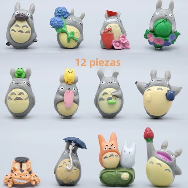 9 stk. skovånd mini statue sæt, søde rumindretningssamlerobjekter, kawaii gaver til børn