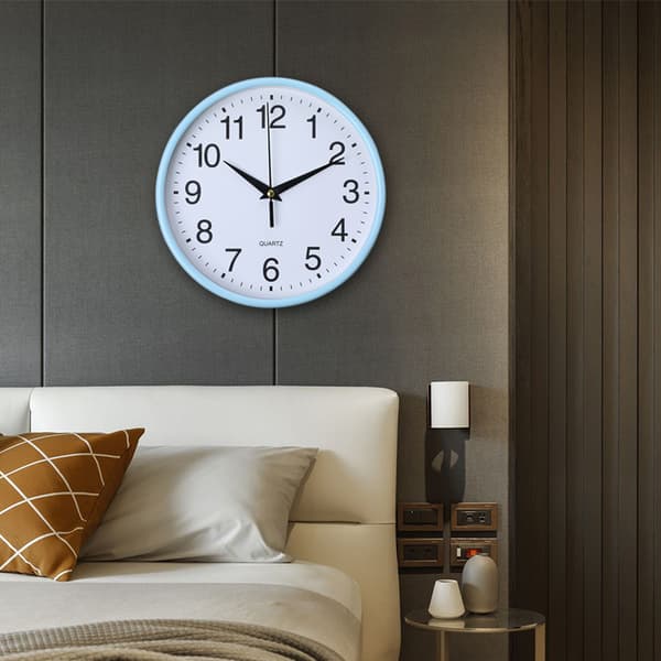 Stille Moderne Veggklokke 20*20 cm, Hvit A