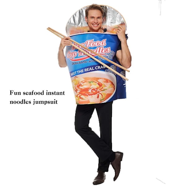 Halloween Noodles Performance Tøj Blødt Sød Mad Kostume til Maskerader Fest One size fits all