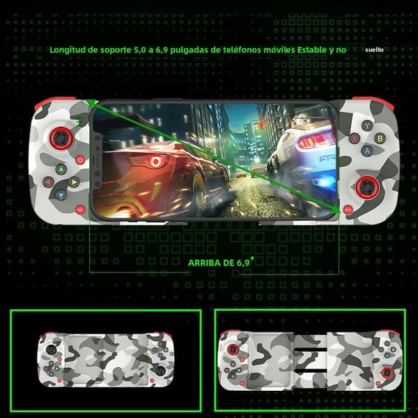 Gul trådløs Bluetooth gamepad, kompatibel med Switch OLED / Lite og PC