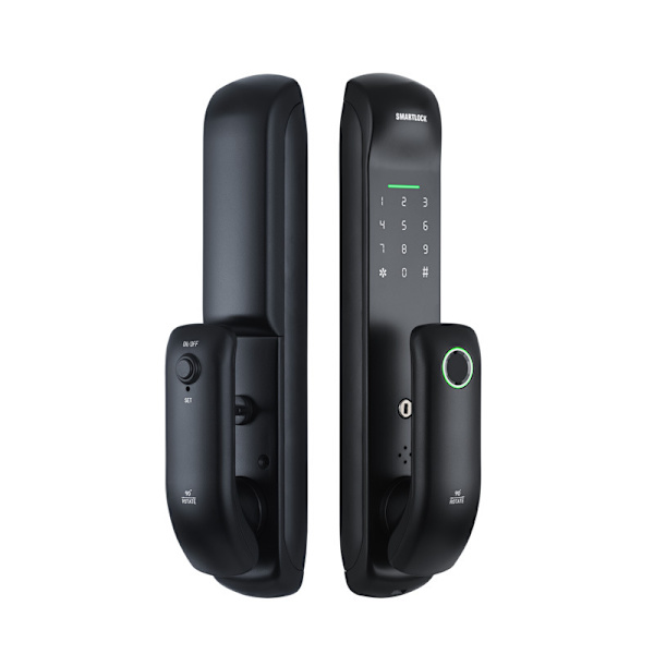 Elektronisk Fingeraftryk Biometrisk Frostpaneldør Lås WiFi TUYA Adgangskode IC-kort Sikkerhed