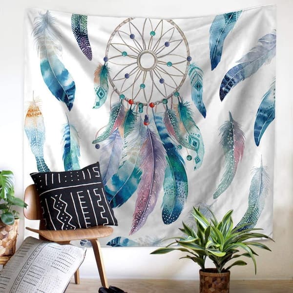 Väggbonad Bohemisk Tapestry Väggbonad för Sovrum Heminredning 200x150cm
