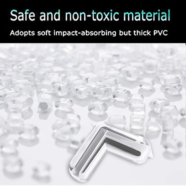 transparent anti-collision corner L-shaped corner glass coffee table protective corner silicone cover A