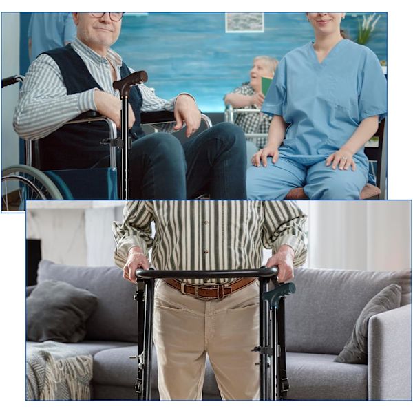 2 st Stödkäppshållare för Rollator, Universal Stödkäppshållare Rollator Tillbehör Stark Kryckor Stickfäste Vandringskäppshållare Tillbehör