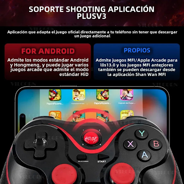 Grön Trådlös Bluetooth Gamepad Kompatibel med Switch OLED / Lite och PC
