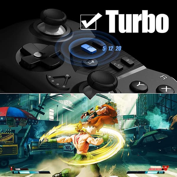 Blå trådløs Bluetooth-spilcontroller, kompatibel med PS3 og PC, gamepad-joysticktilbehør