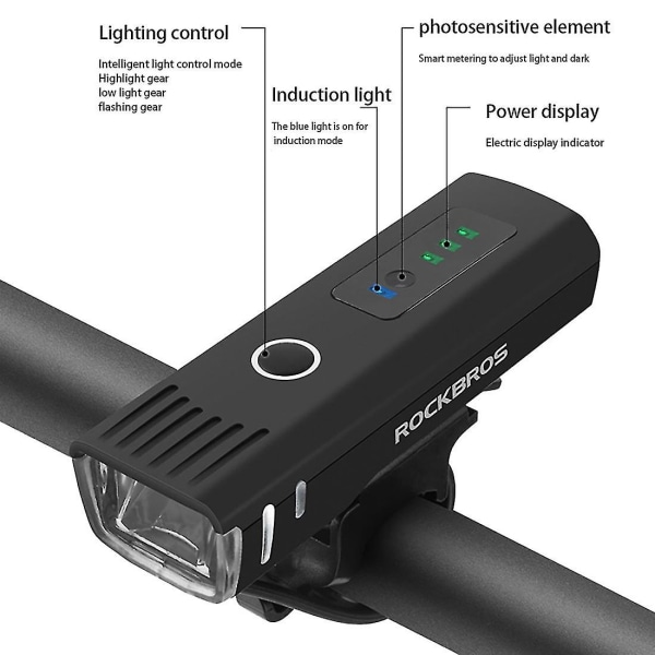 1500mah Cykel Forlygte Bike Lommelygte Cykel Lanterne USB Genopladelig Cykel Forlygte Lampe