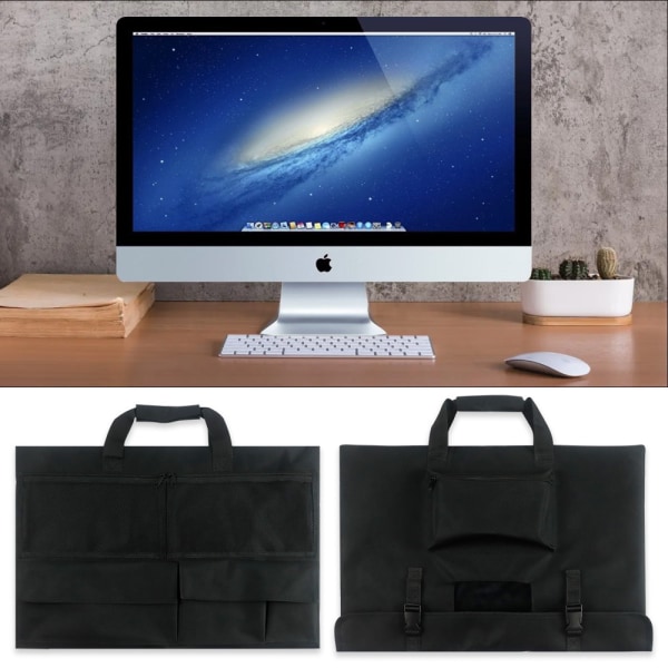 Rejsetaske til 24" iMac stationær computer, beskyttende opbevaringstaske til iMac-skærm Støvdæksel med bærehåndtag til 24" iMac-skærm og
