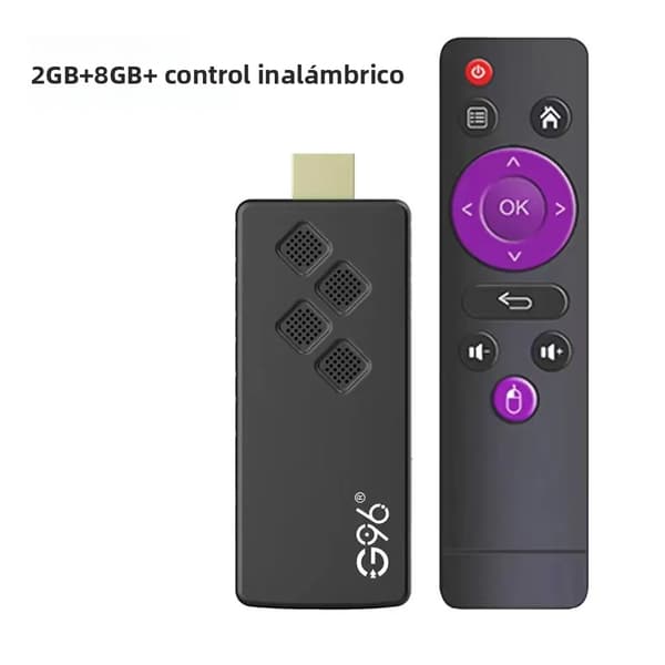 Q2 4K streaming TV-sticka, kompatibel med röstassistenter, stöder Android 13, fyrkärnig H313-processor, portabel mediaspelare. 2GB+8GB