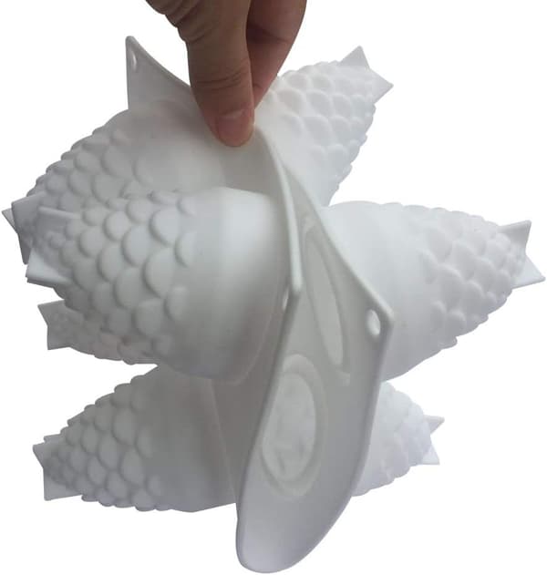 Silikonkakeform, dessertform, is, sjokolade, bakverk, 8-hulls bakeform, kongle/ananasform