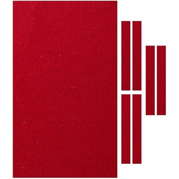 Billarddug til poolbord, standard 9 fod, nylon, til indendørs brug Red 2.8 m