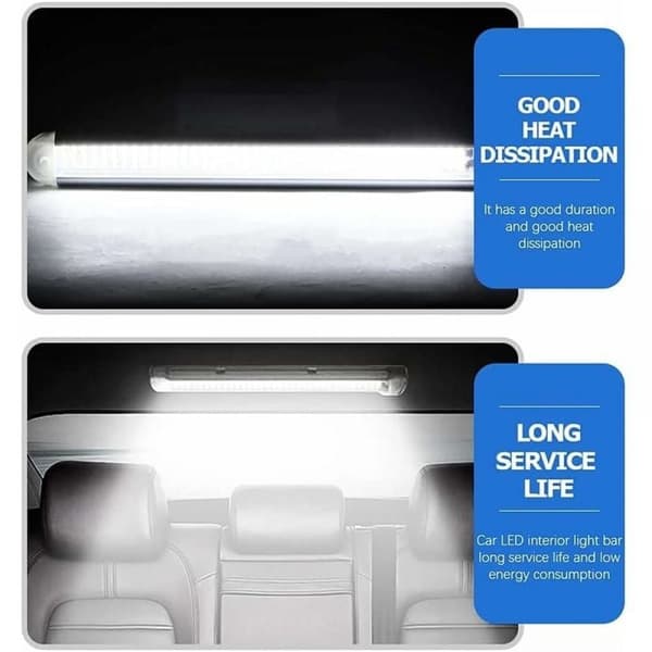 12V LED-ljusremsa, 120 lamppärlor, med strömbrytare