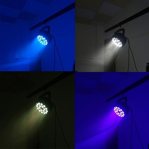 Aluminiumlegering LED-plade 18x18W RGBWA+UV LED-belysning DMX512 Disco Professional Stage DJ-udstyr LED 18x18W 6in1