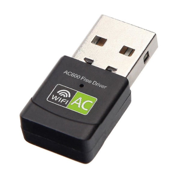 2,4+5 Ghz mini trådlös USB wifi-adapter gratis drivrutinsmottagare 600mbps USB wifi ac dongeladapter