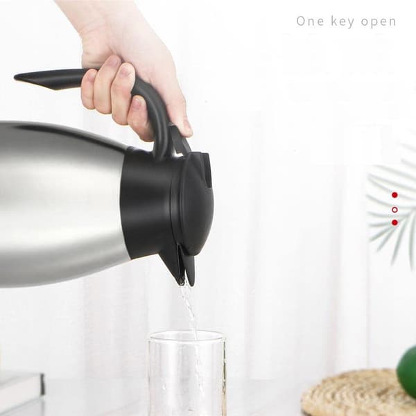 68 Oz termisk kaffekaraffel - isoleret rustfrit stål dobbeltvægget vakuumkolbe/termoskaffe