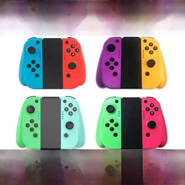 Hvid trådløs controller, kompatibel med PS4, vibration inkluderet, USB-ladekabel, ergonomisk