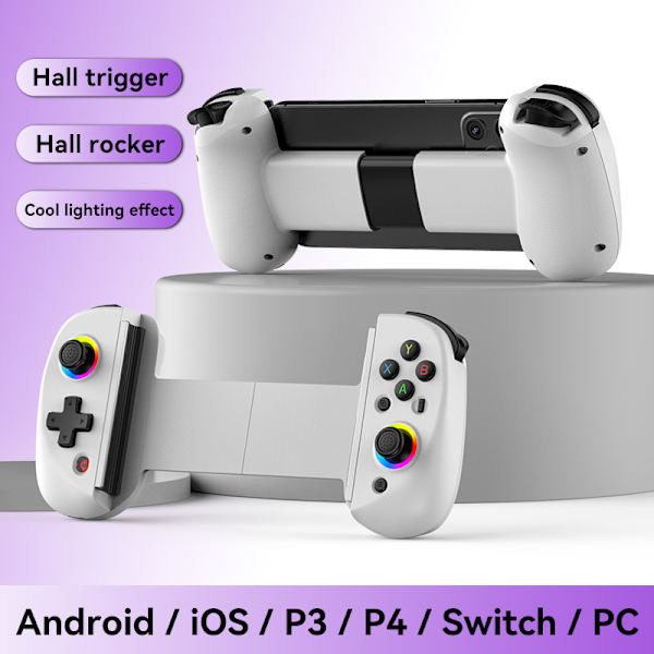 Rosa trådlös spelkontroll, kompatibel med Switch-konsol, multi-plattforms gamepad med rörelsekontroll
