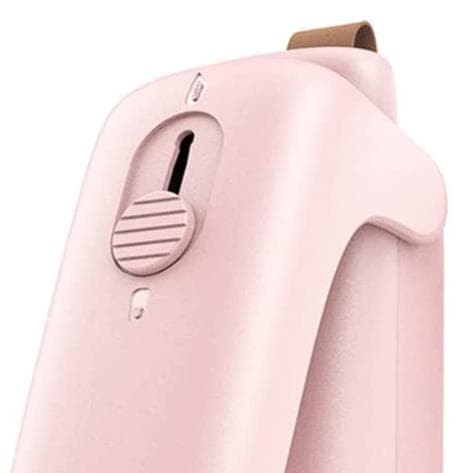 Mini forsegler for plastposer, snacks, matoppbevaring rosa