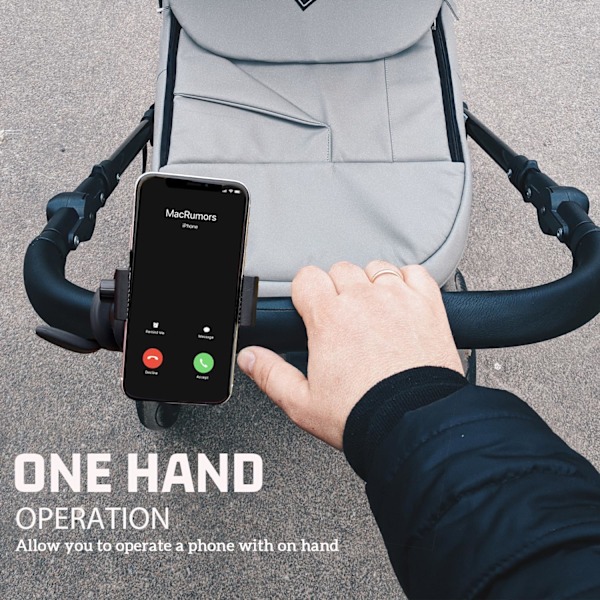 Portabel Telefonhållare Stativ för Säng, Barnvagn, Skrivbord, Bil med Svanhals Flexibel Arm - Stabil, Säker & Justerbar Passform på Löpband, Rullstol