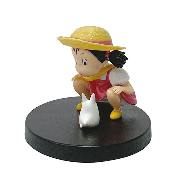 5 stk. søte skogsånd mini statuer, romdekorasjon samleobjekter, kawaii gaver til barn