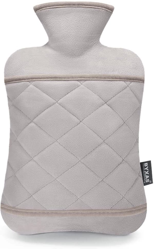One Piece Termos 1 Liter PVC Termos med Handskydd, Smärtlindring, Hypertermi, Handvärmedyna (Grå)-27*14cm A