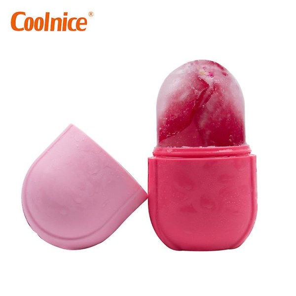 Face Ice Massager Ice Roller pink