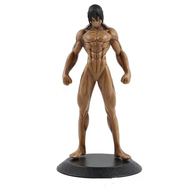 Knäböjande kolossal titan krigar actionfigur, stor ledad samlarleksak, festlig present för barn