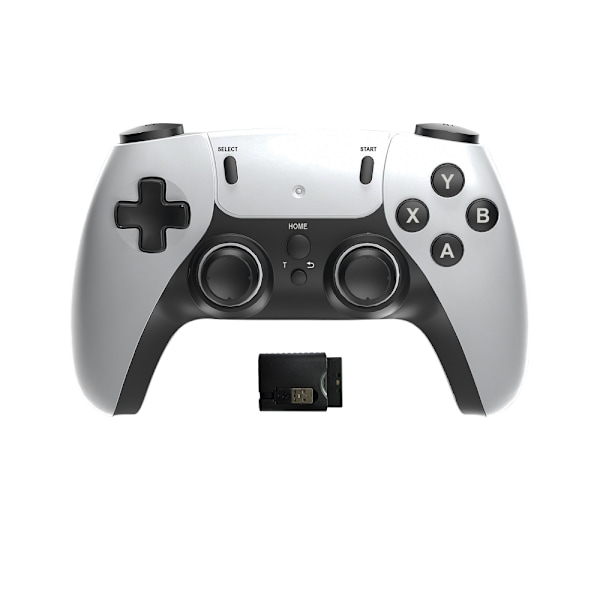 Medium Vit 2st Bluetooth Trådlösa Spelkontroller Kompatibla med Nintendo Switch/Android/PC