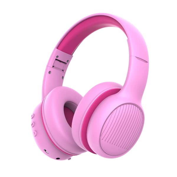 E66 Trådlösa Bluetooth Hörlurar för Barn, Vikbar Design med Mikrofon, Rosa