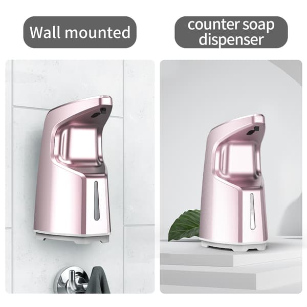 Såpedispenser Automatisk Sensor Såpedispenser 450ml Økonomisk og Ergonomisk Smarttelefonvasker 10,5*12*20cm Rosegull 1 stk A