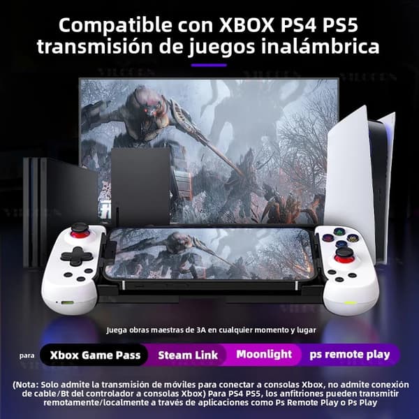 GameSir Nova Lite 2 Trådlös PC-handkontroll med Hall Effect-joysticks & -triggers, 2,4G & Trådbunden, 1000Hz Polling Rate, Ommappningsbara knappar