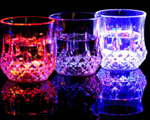 1 stk LED lysende vinglass, sensor kopp, fargerik lysende fargeskiftende kopp, mote bar kt (ananas kopp)
