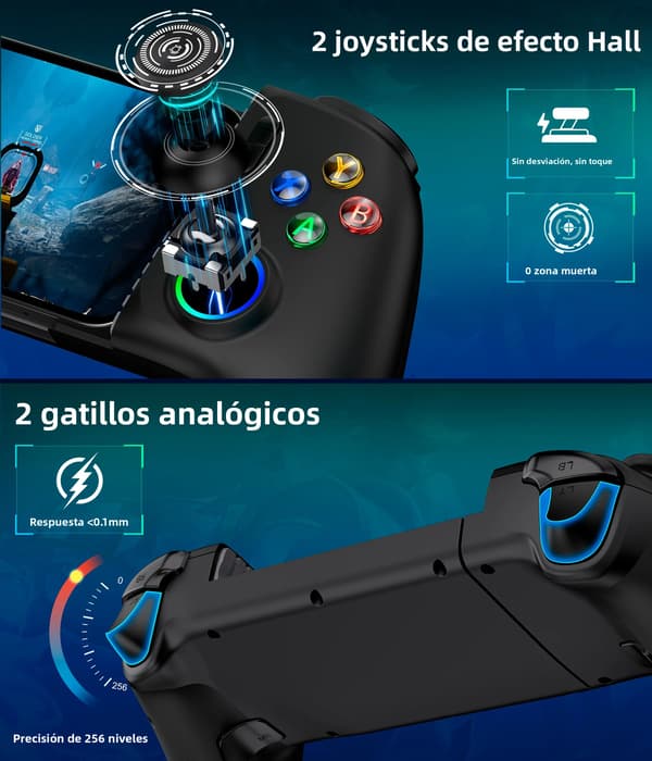 Sort og rød Bluetooth trådløs controller med Turbo Dual Vibration, kompatibel med PS4/PS4 Pro/PS4 Slim/PC