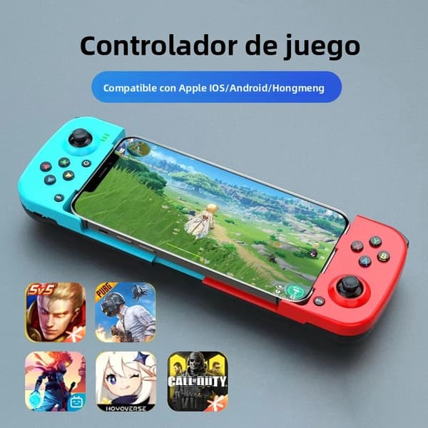 Svart Trådlös Bluetooth Gamepad med Touchpad & Mikrofon, Kompatibel med PS/PC, Dubbel Vibration