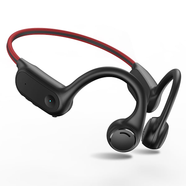 Knogleledende bluetooth-headset i øret-ørekrog sporter headset med lang ...