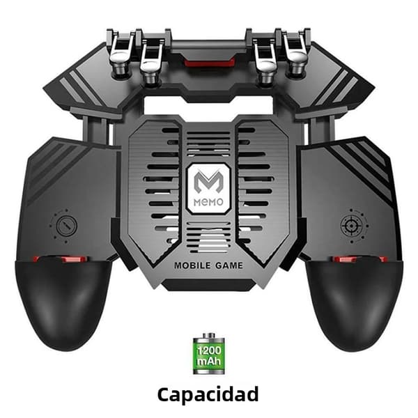 Blå 3D Mobil Spillkontroller, Bluetooth 5.0 Joystick, Kompatibel med iOS og Android, Utrekkbar Gamepad