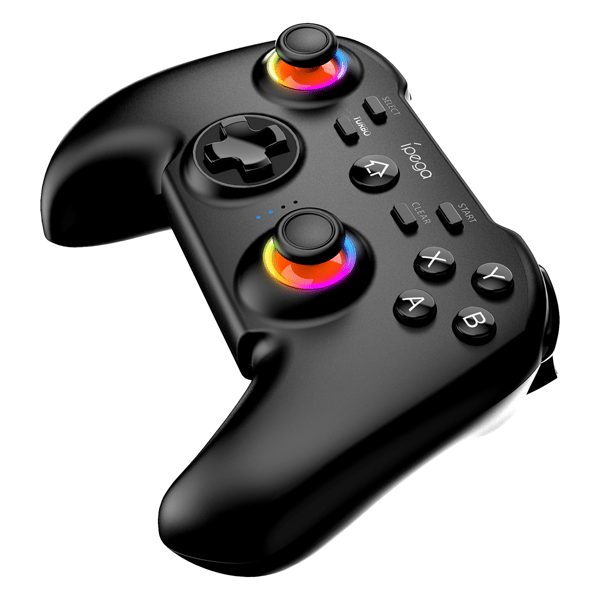 Hvid Controller med Adapter Bluetooth Gamepad, Kompatibel med Android, PC, Switch Style, PS3