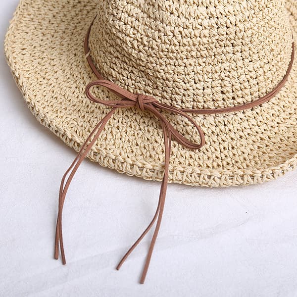 Solhatt Halm Strandhatt Bredbrättad Halmhatt Solhatt