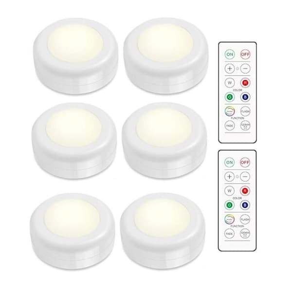 INF LED-kohdevalaisinsarja – 6 RGB-valoa ja 2 kaukosäädintä
