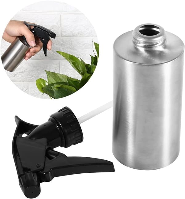 304 Rustfrit Stål Håndtryk Vandkande Multifunktionel Pumpe Tryk Haveplante Vandkande (250ML)