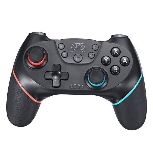 Grøn trådløs Bluetooth gamepad kompatibel med Switch, 6-akset gyro, RGB, makrofunktion