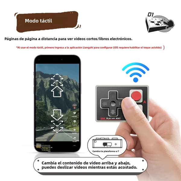 Grön D3 BT 5.0 Mobil Spelkontroll Expandable, Kompatibel med Android/iOS/HarmonyOS