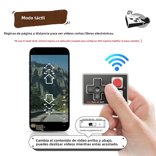 Grøn D3 BT 5.0 Mobil Spilcontroller Udvidbar, Kompatibel med Android/iOS/HarmonyOS